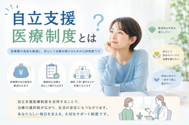 通院の医療費が「1 割」になる！自立支援医療制度とは？のアイキャッチ画像